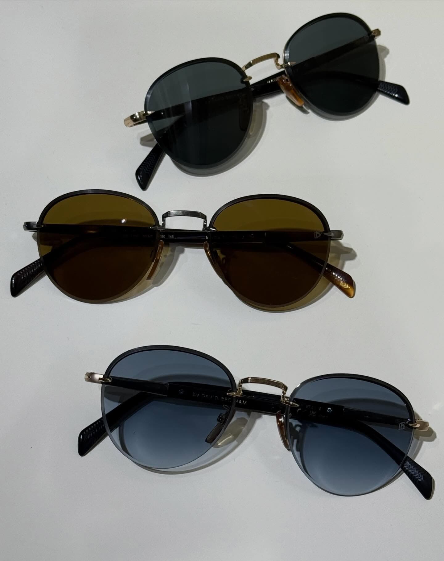 David Beckham Yuvarlak Güneş Gözlükleri